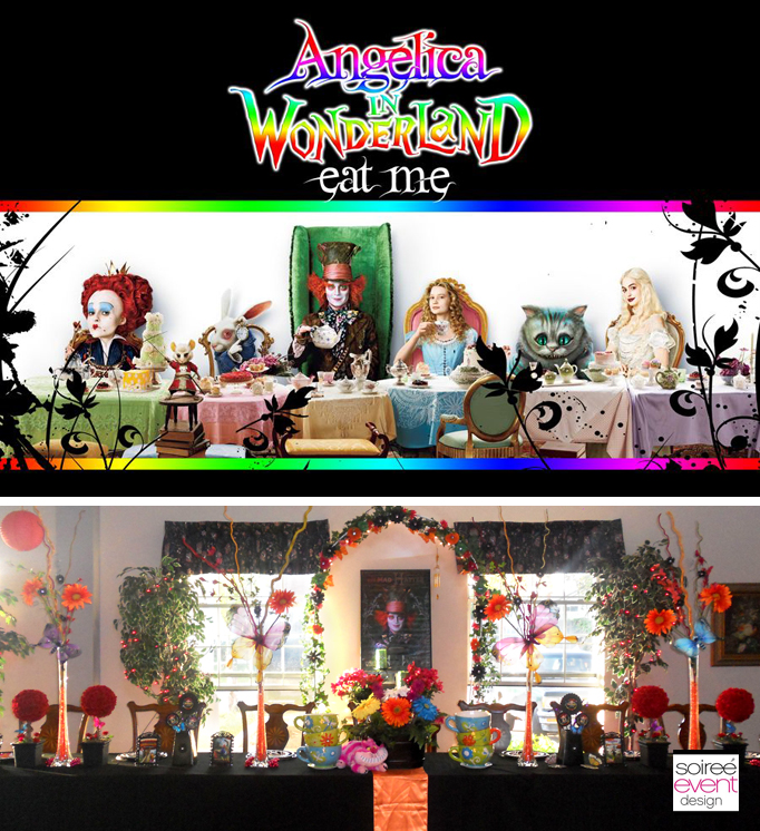Teen Rainbow & Gothic Mad Hatter Alice In Wonderland Party